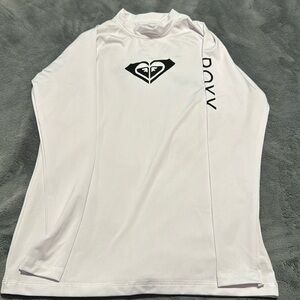 White Roxy Large Swim Shirt